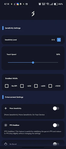 Painel Xit FF main screen